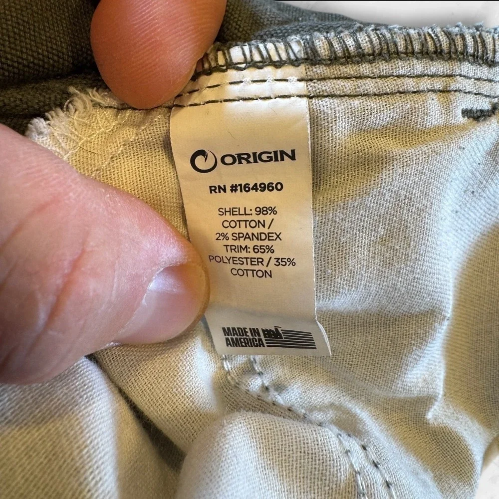Origin Straight Leg Pants Mens 36x34‎ Gray Cotton Spandex Stretch Casual - Picture 10 of 11